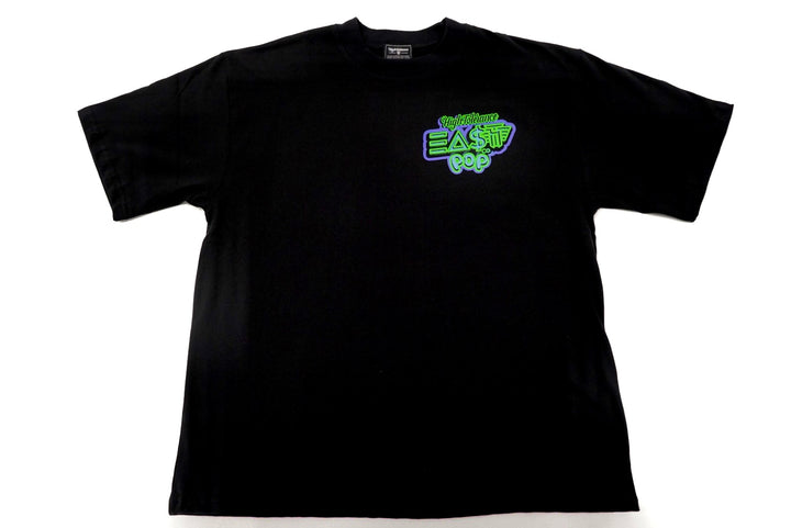 HIGH TOLERANCE X EAST CO POP - TEE - BLACK & LIME GREEN